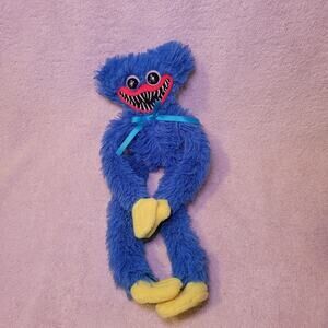 Poppy Playtime Blue Smiling Scary Huggy Wuggy 12.5" Plush Monster Toy Stuffed